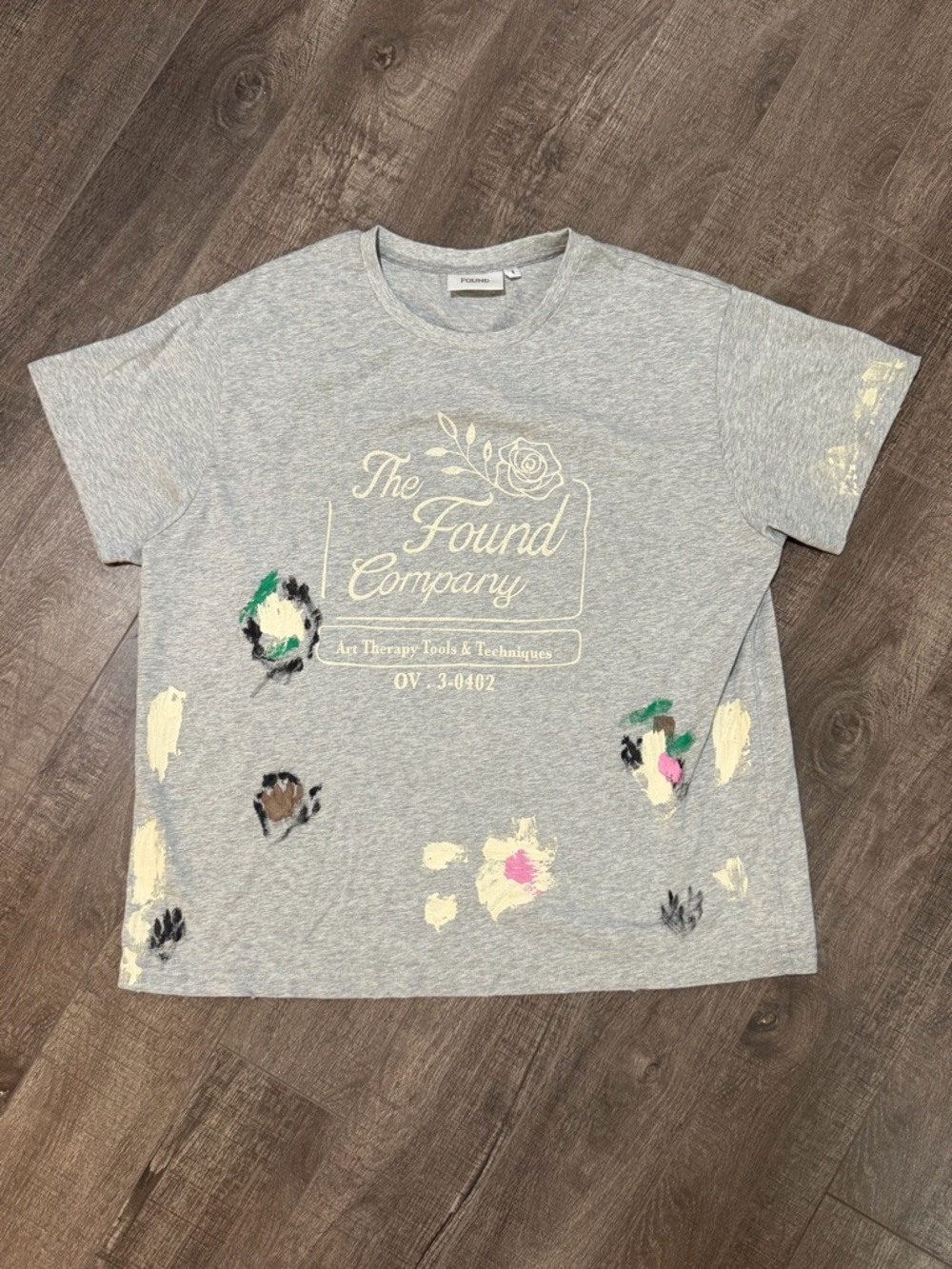 FOUND - Paint Tee - size small